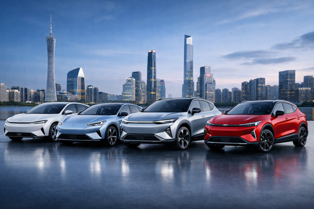 Chinese EV Lineup